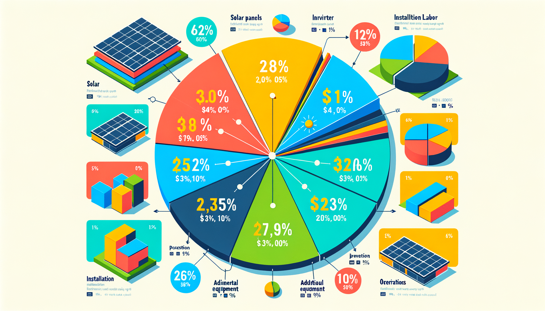 ALT: Detailed chart showing the cost distribution in solar installation