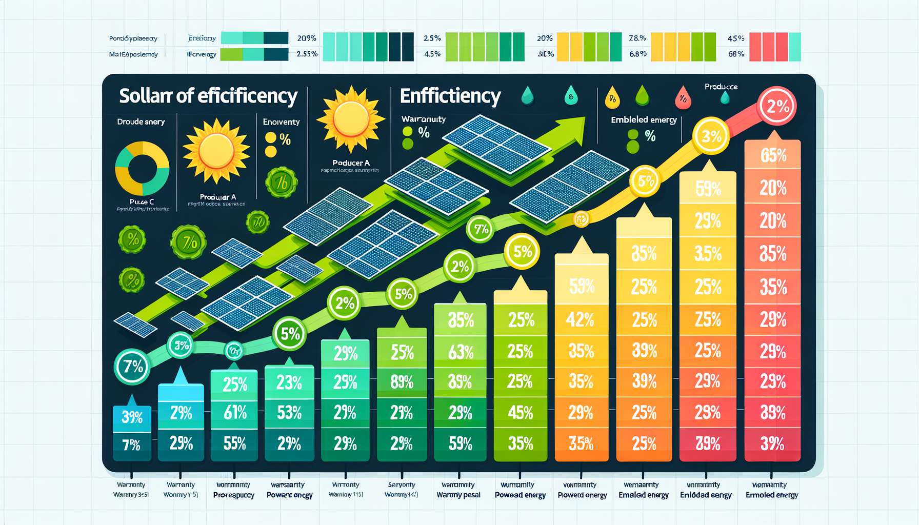 ALT: Chart comparing top solar panel efficiencies